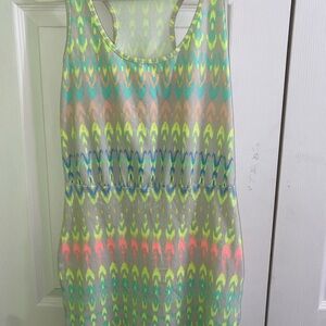 American Eagle Outfitters Dress- Green and Yellow